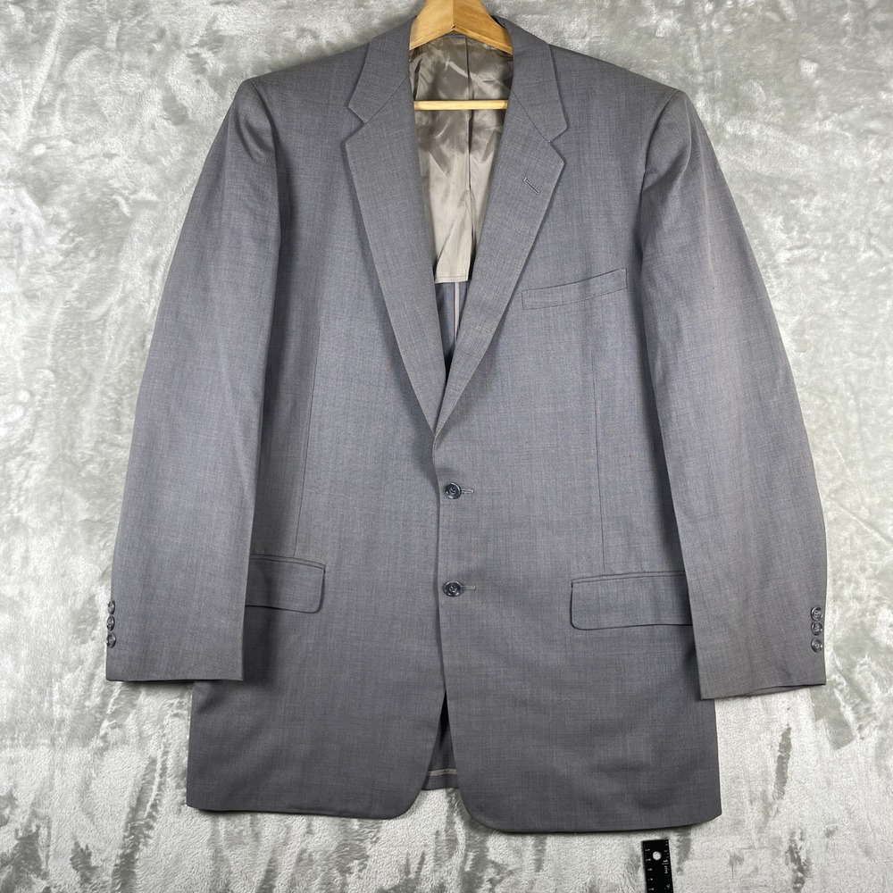 Vintage 1950s Gabardine Blazer Jacket Sport Coat Mens 44 Large Fleck Rockabilly